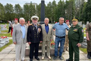 Руководство «Балтийского объединения» приняло участие в акции памяти в честь 100-летия Героя Советского Союза Феодосия Смолячкова