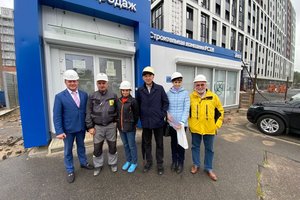Директор Балтийского объединения Владимир Быков посетил строительные объекты номинантов конкурса «Лидер строительного качества –2021»